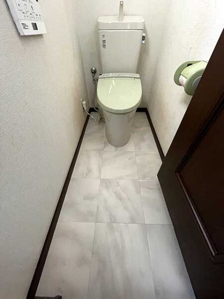 上郡町　トイレ　クッションフロア貼り替え　施工後
