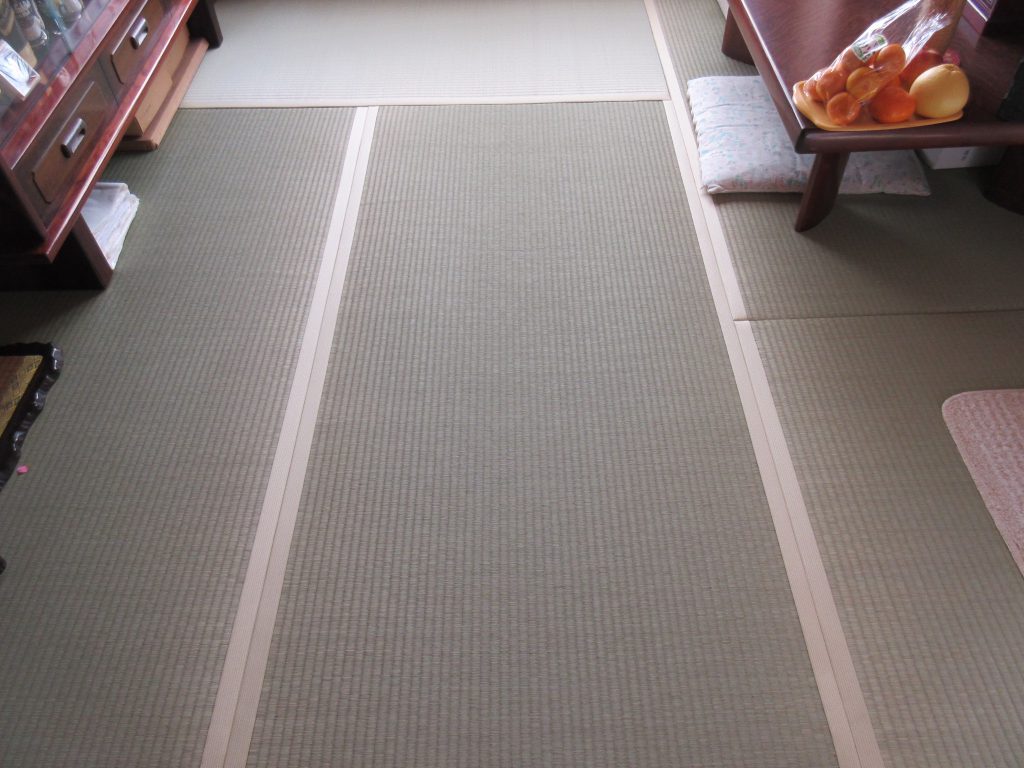 相生市 天然い草の新畳を施工した和の空間 施工後