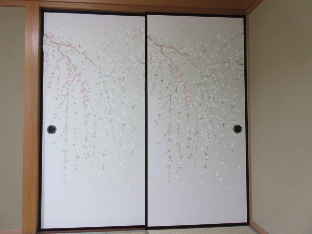 神崎郡　襖の貼り替え