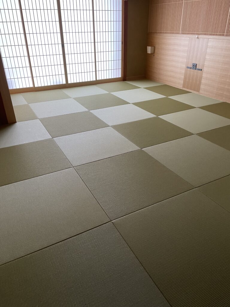 神戸市　琉球畳風　縁無し半帖畳　新調
