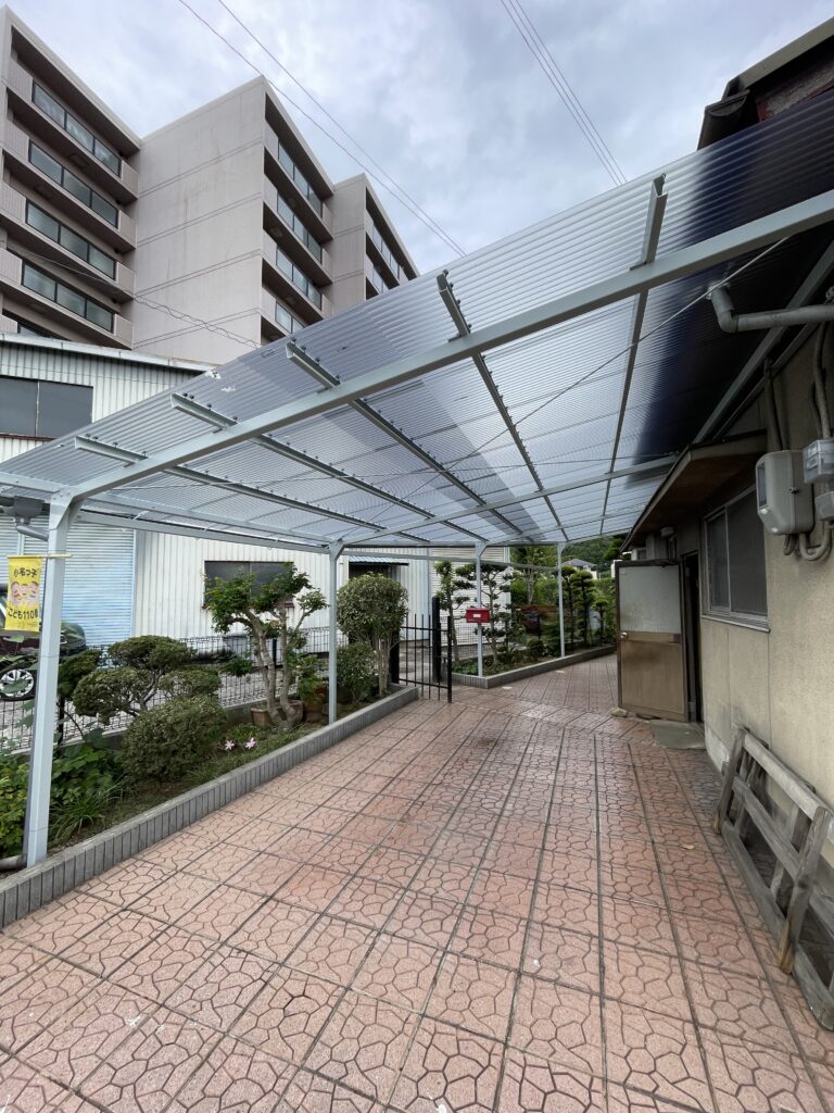 たつの市　波板　雨樋工事