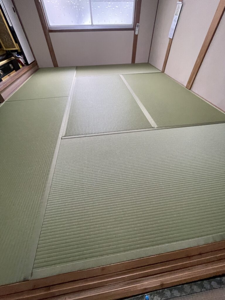 赤穂市　カラー畳　新畳　施工後