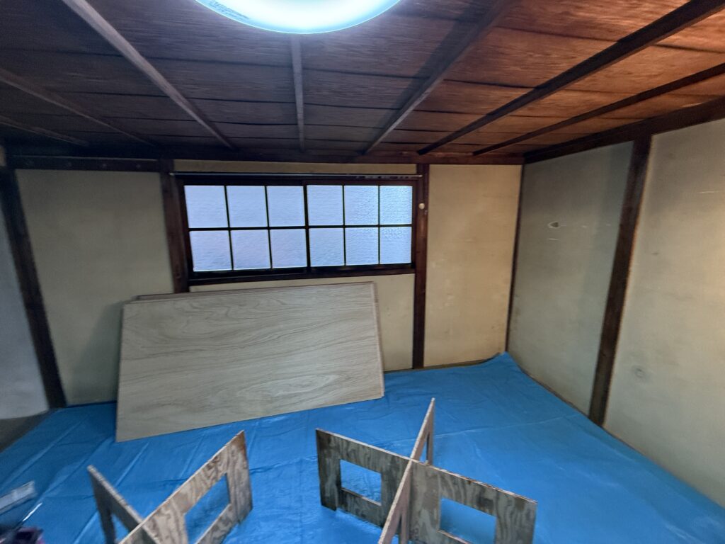 たつの市揖保川町　一戸建リフォーム 和室 施工中