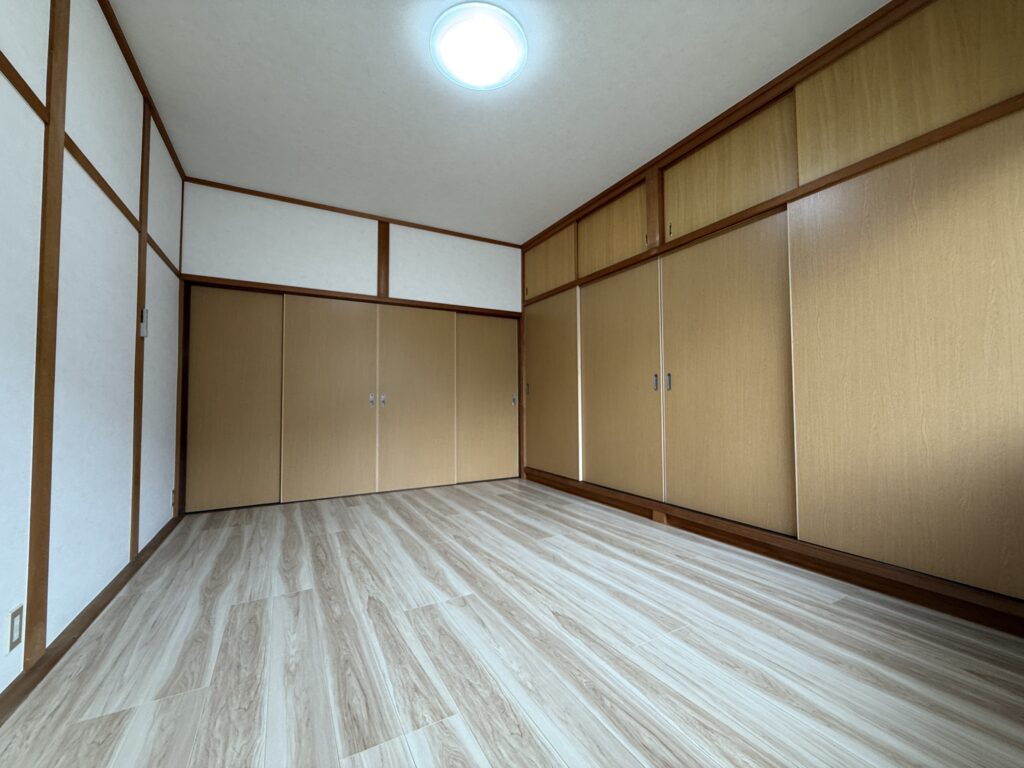 たつの市龍野町 和室リフォーム施工後 フローリング(東洋テックスCanvasシリーズ)