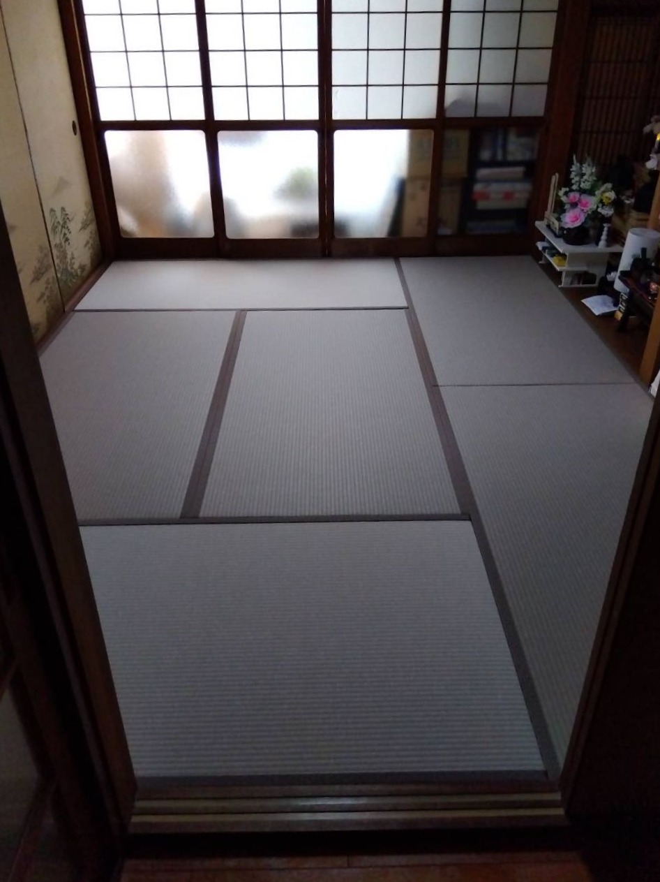 揖保郡太子町 衝撃緩和型畳床 新畳への入れ替え 介護保険利用