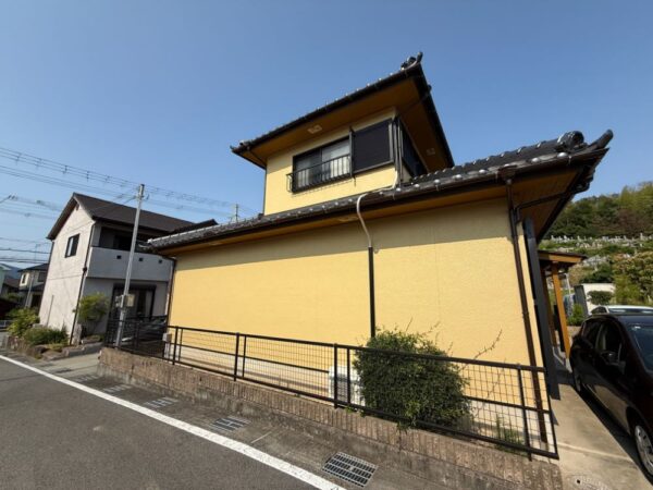たつの市揖西町　外壁塗装　セラミックハイブリッド超耐候超低汚染無機系塗装　施工後