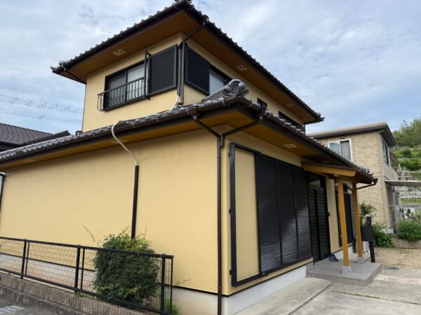 たつの市揖西町　外壁塗装　セラミックハイブリッド超耐候超低汚染無機系塗装　施工後