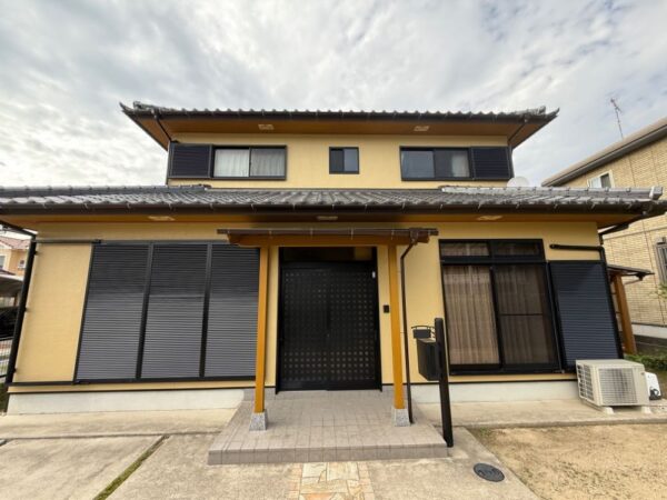 たつの市揖西町　外壁塗装　セラミックハイブリッド超耐候超低汚染無機系塗装　施工後