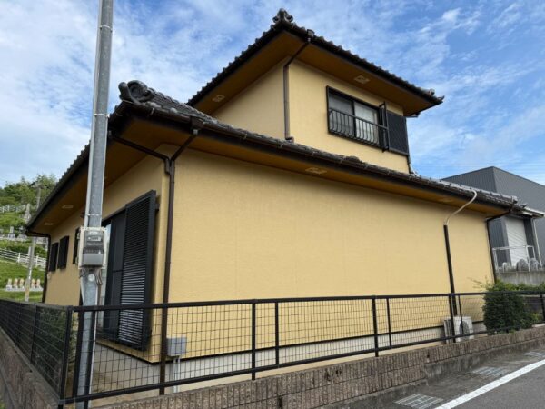 たつの市揖西町　外壁塗装　セラミックハイブリッド超耐候超低汚染無機系塗装　施工後
