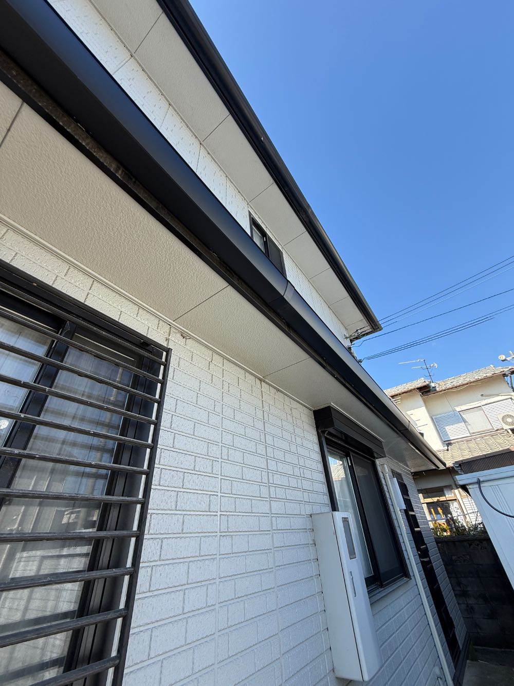 姫路市余部区　角樋　雨樋取替　Panasonic ファインスケアNF-1